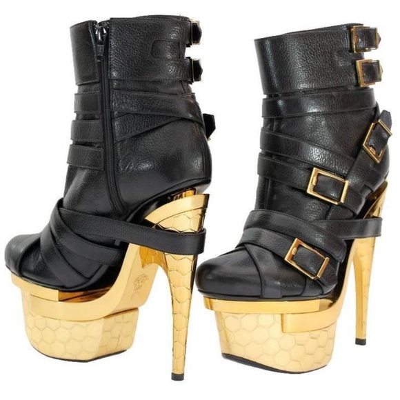 Versace Shoes - Versace Lamb Leather Ankle Boots